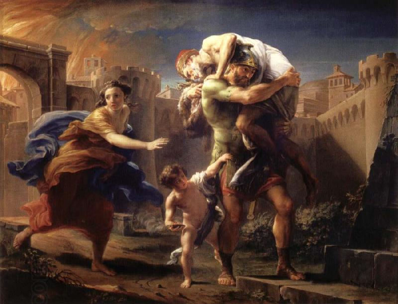 Pompeo Batoni Aeneas Fleeing from Troy China oil painting art